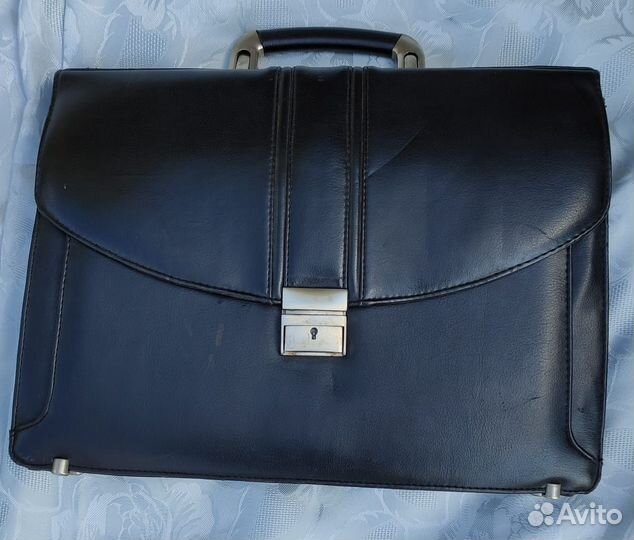 Мужской кожаный портфель бу