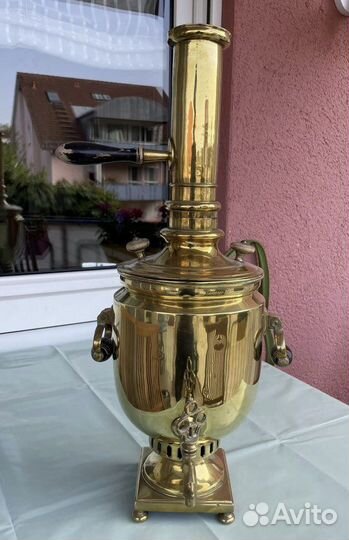 Старинный самовар пуля, фабрика Леонтьева