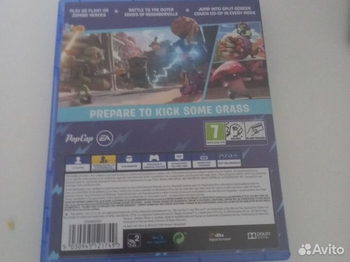 Продам диск на ps4 игра plants vs.Zombies Battle