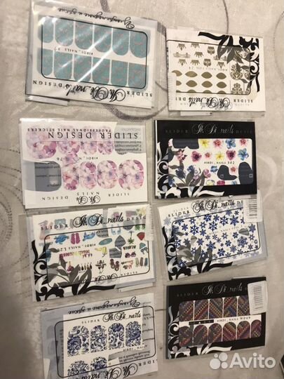 Слайдеры для дизайна в маникюре, наклейки, маникюр