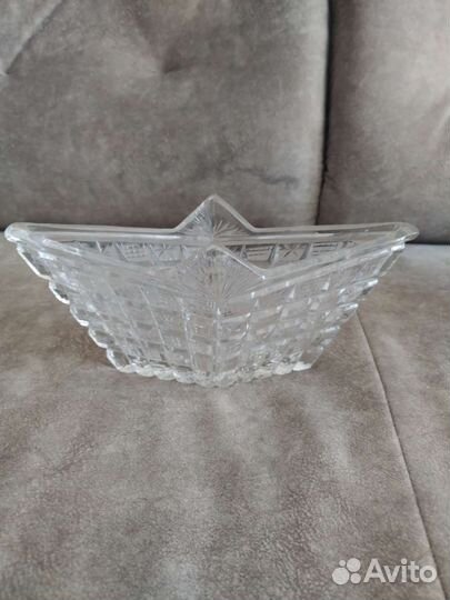 Салатник хрустальный СССР