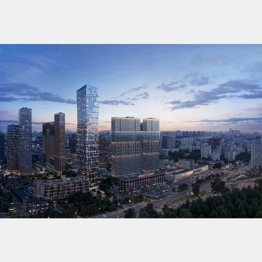 2-к. квартира, 55,1 м², 20/51 эт.