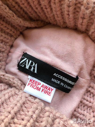 Шапка и шарф (снуд) Zara для девочки