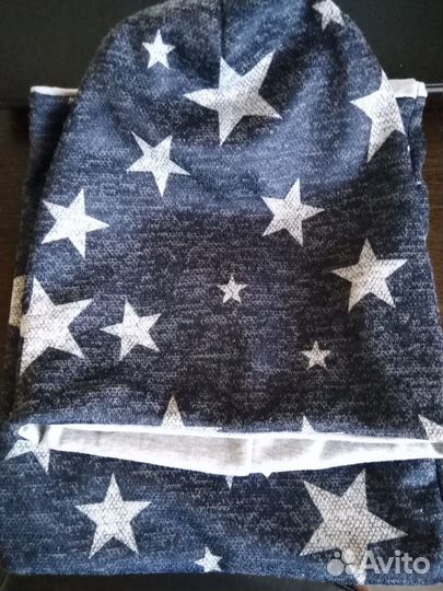 Новая шапка+снуд, р-р. 52-54