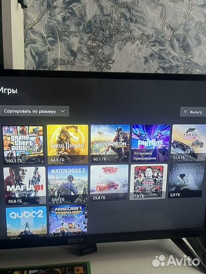 Xbox one s 1tb с играми