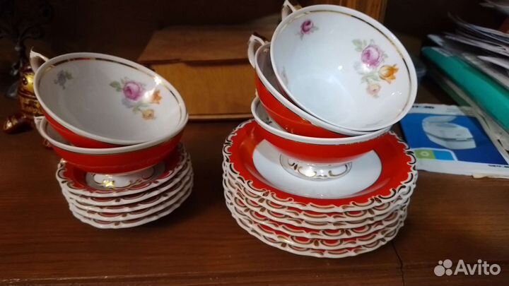 Сервиз чайный цветы Гоцковски