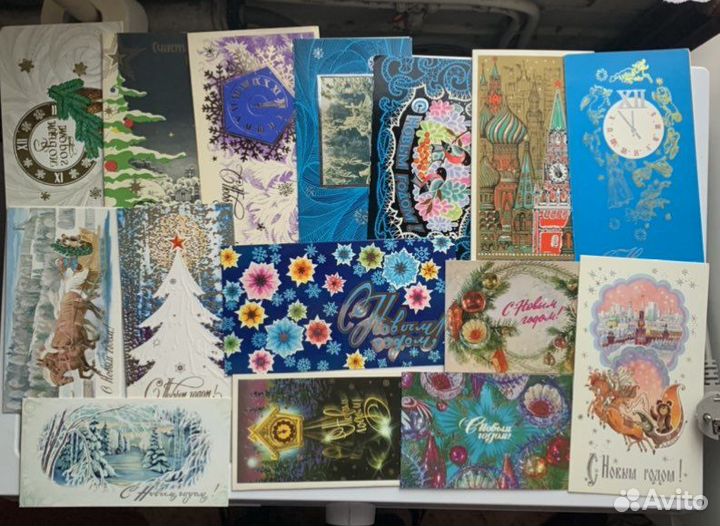 Открытки СССР Андрианов 8 марта новый год