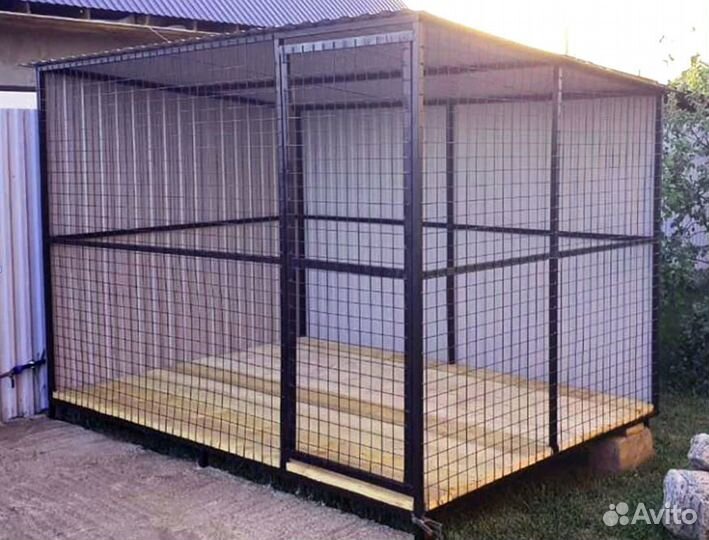 Вольер для собак на дачу
