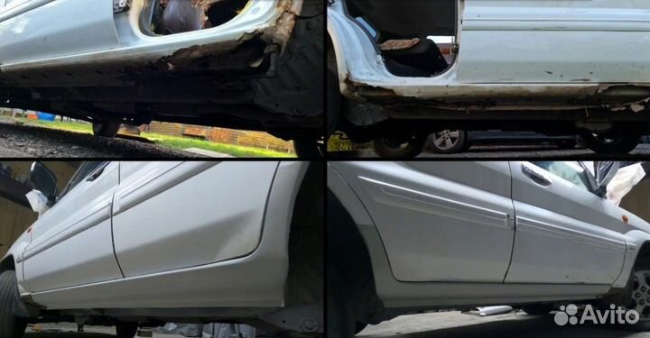 Ремонтный порог левый на Volkswagen Polo 4