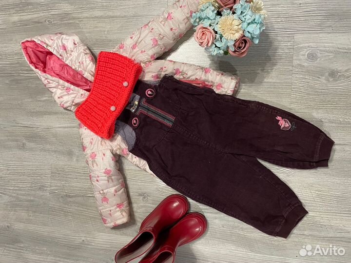 Пакет теплых вещей для девочки 86-92