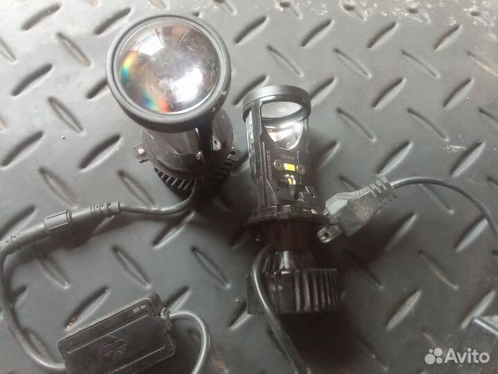 Led лампа h4 с линзой