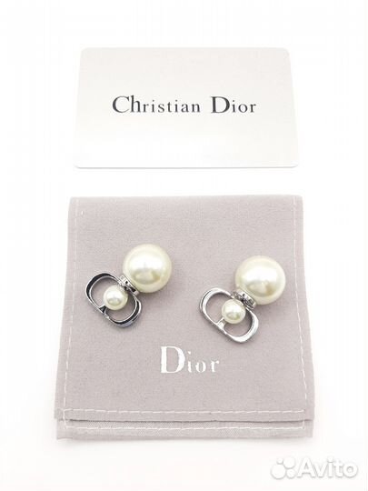 Серьги пусеты Christian Dior