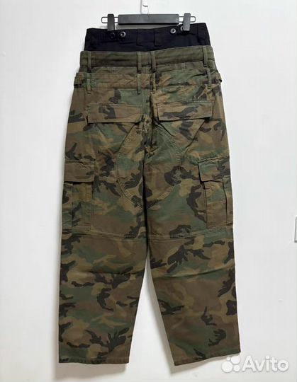 Grailz Project 3 Layred Cargo Camouflage Pants