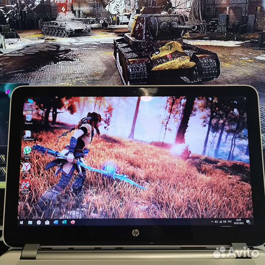 Ноутбук HP SSD256 A10 8gbram 2 видео