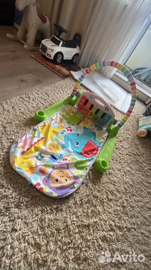 Музыкальный развивающий коврик с пианино