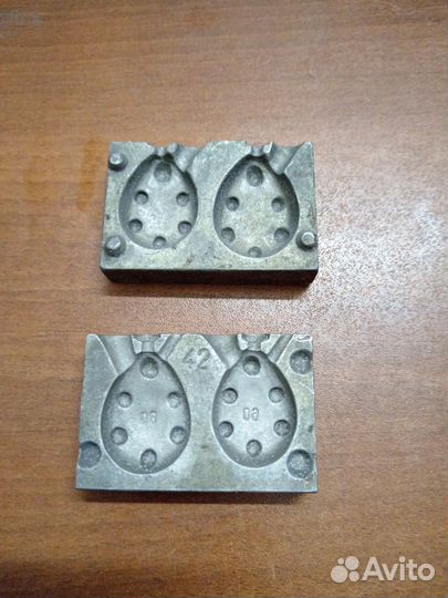 Форма для литья рыболовных грузил