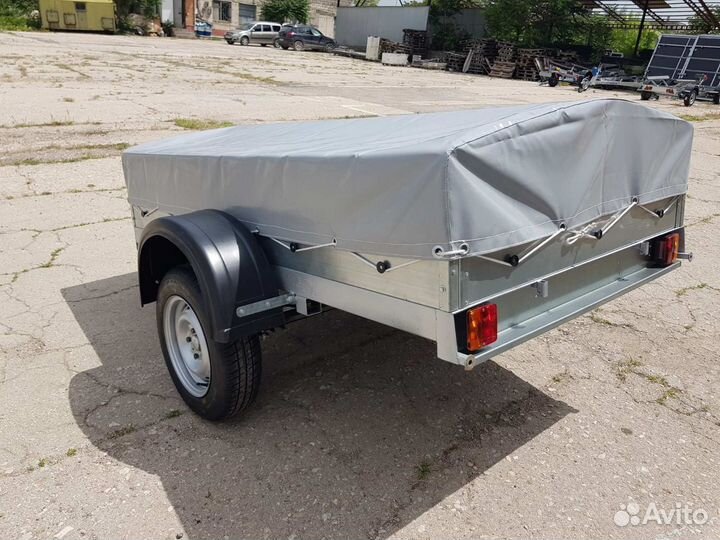 Прицеп Фермер с тентом борт оцинкованный 2х1,3 м