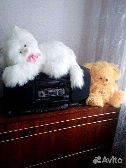 Игрушки кошка говорящая и мишка