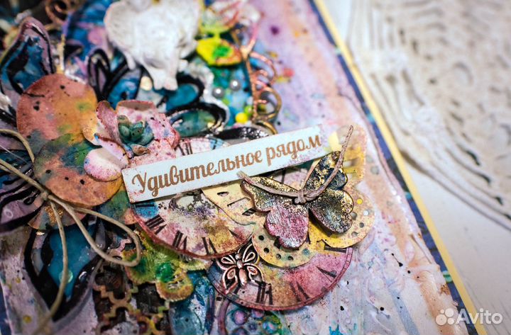 Открытка скрапбукинг 