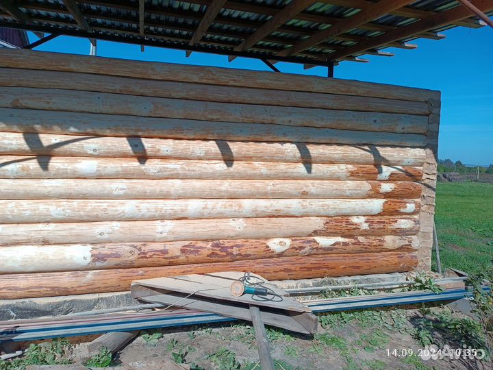 Шлифовка, конопатка, покраска