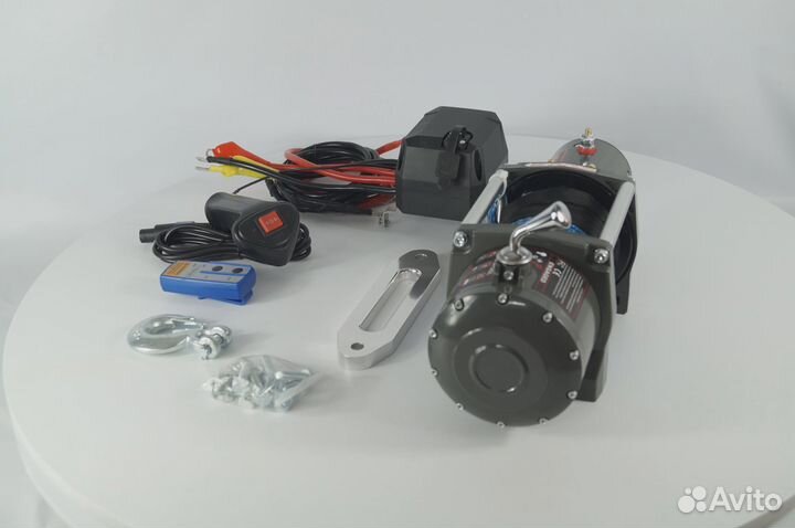 Лебедка электрическая 12V PRO&TOP 6000lbs / 2722 к