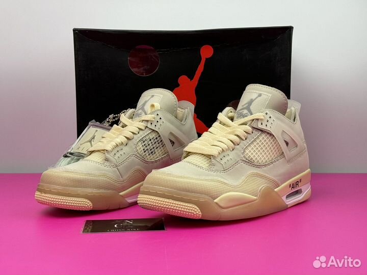 Off-White X Wmns Air Jordan 4 Retro SP Sail