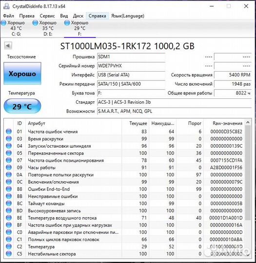 Жесткий диск 1 тб seagate