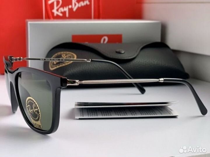 Очки ray ban hightatreet зеленые