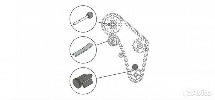Фиксаторы грм VAG 1.2 1.4 1.9 TDi