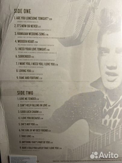 Elvis Presley - Elvis in love виниловая пластинка