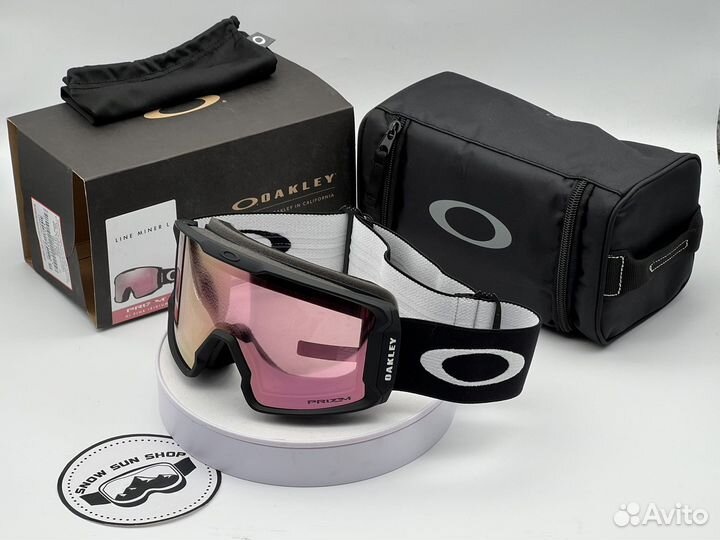 Горнолыжная маска Oakley Line Miner L Hi Pink 2024