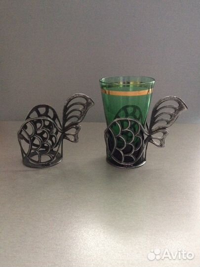 Стопочки из цветного стекла СССР