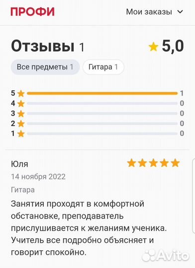 Репетитор по гитаре