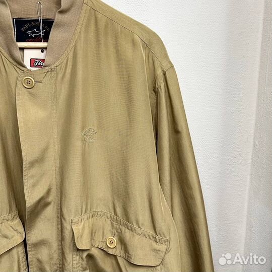 Винтажный шелковый бомбер Paul&Shark Size L