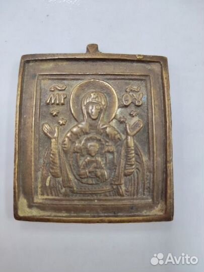 Икона литая Богоматерь Оранта 