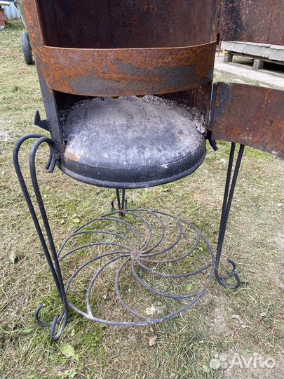 Печь для казана с трубой