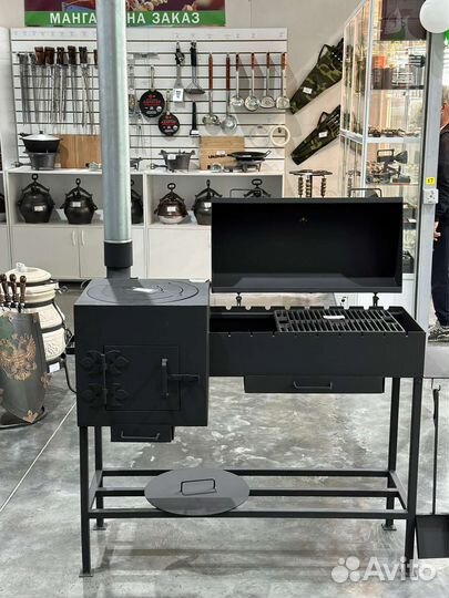 Мангал мкд 412 с крышкой Барбекю