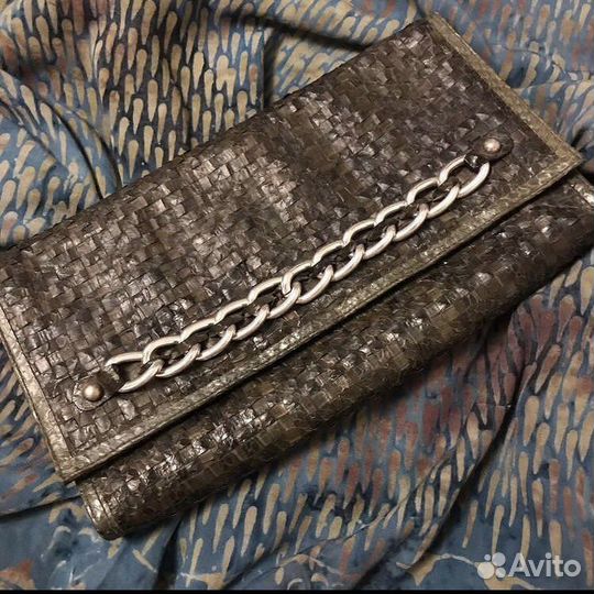 Клатч из кожи питона