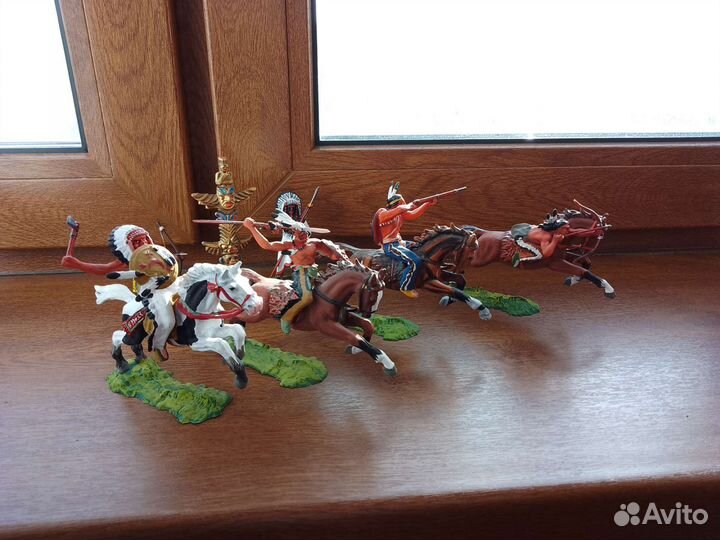 Elastolin индейцы конные