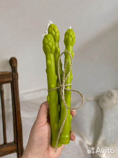 Свеча Спаржа, набло из 3 шт