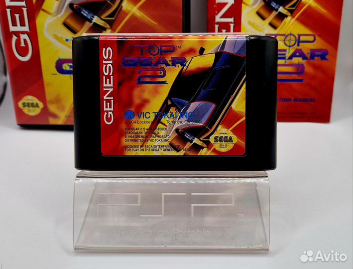Top Gear 2 sega Genesis ntsc-U