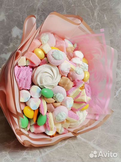 Букеты из маршмеллоу