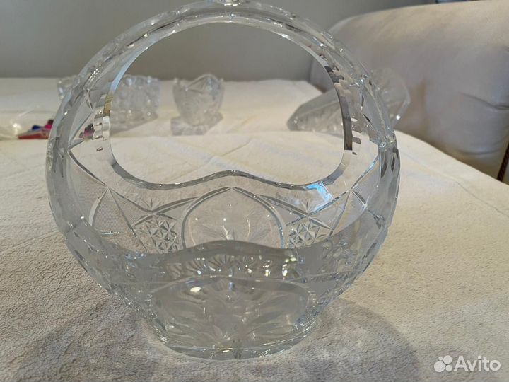 Конфетница хрусталь СССР