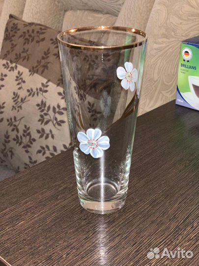 Бокалы, рюмки разные, коричневые 6 шт