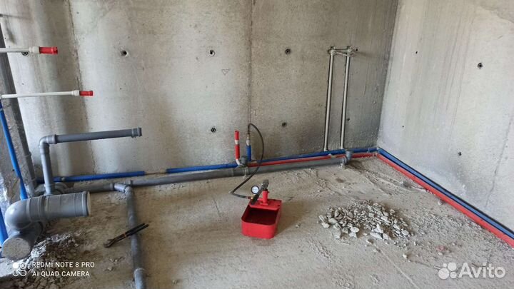 Монтаж отопления, водоснабжения