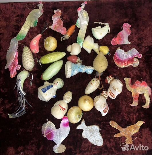 Ёлочные игрушки Картонаж,Пенопласт СССР