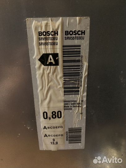 Встраиваемая посудомоечная машина bosch srv55t03eu