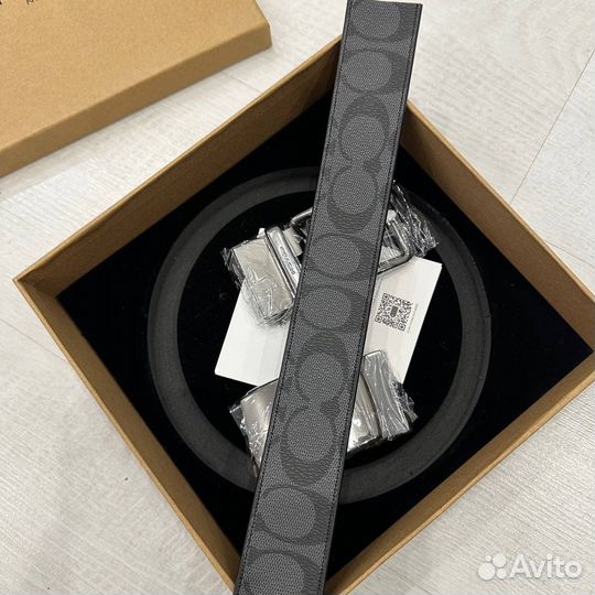 Мужской ремень с двумя пряжками Coach оригинал США