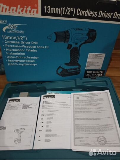 Аккумуляторная дрель шуруповерт makita 18v