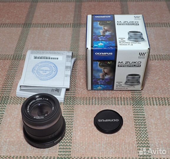 Объектив olympus 45mm 1.8